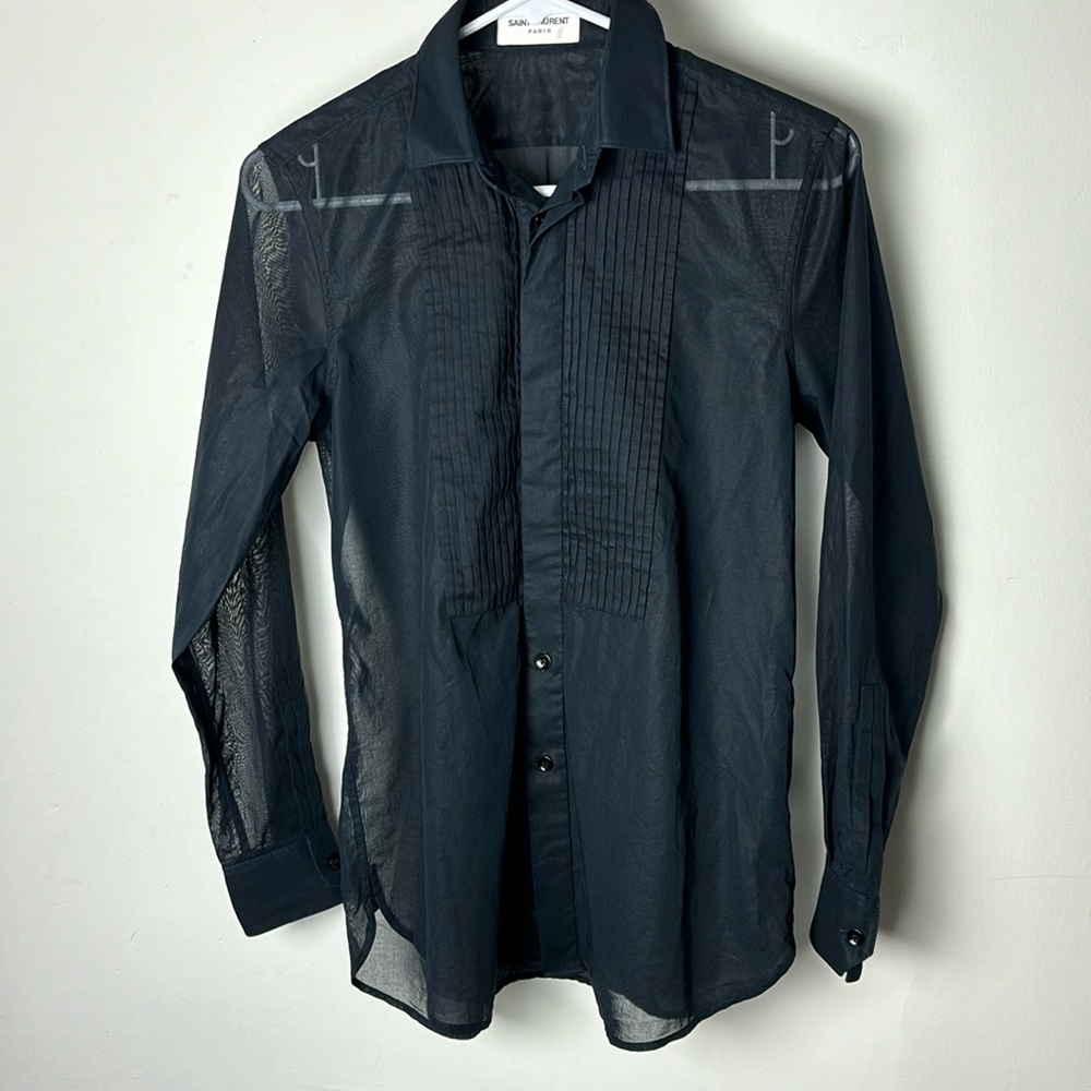 Sheer Button Down Shirt